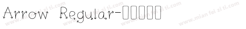 Arrow Regular字体转换